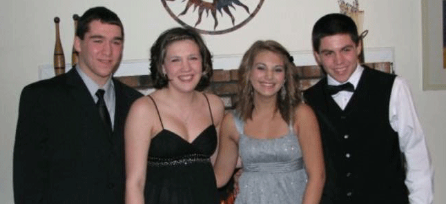 2013 graduates Cody Guilmain, Kaitlyn Brutus, Kendall Pope and Mike Weidenfeld attended the last Homecoming dance, which was in the fall of 2012.  Junior class secretary Shea Robinson said student council hopes the upcoming Homecoming dance will bring back the old tradition.