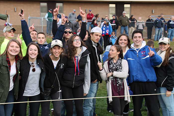 Senior gators dont just show for the football team. Cheers of here we go white and lets go Lancers could be heard from across the field.