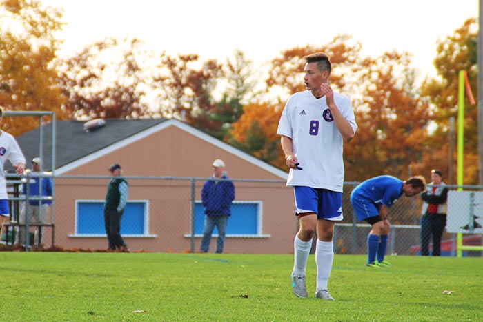 Junior Jayden West during the Salem playoff game.