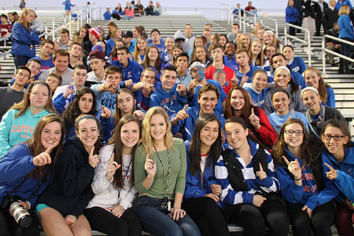 Lancer Nation fans support the team at their away game to Nashua.