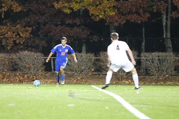 Senior Tarik Dallahi is active on offense and scored the second goal in the semi-final game. 