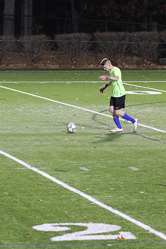 Senior goalie Tim McEacharn kept the score to a close game of 2-2 before penalty kicks.