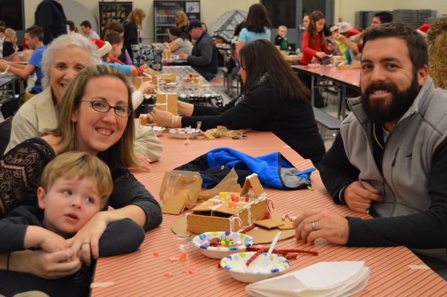 The Smith family came with their son Owen. “He loves eating the candy,” English teacher Mr. Smith said.