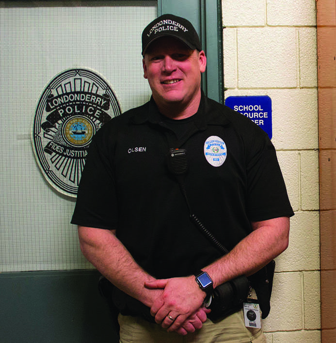 LHS welcomes New School Resource Officer Olsen to the school.  