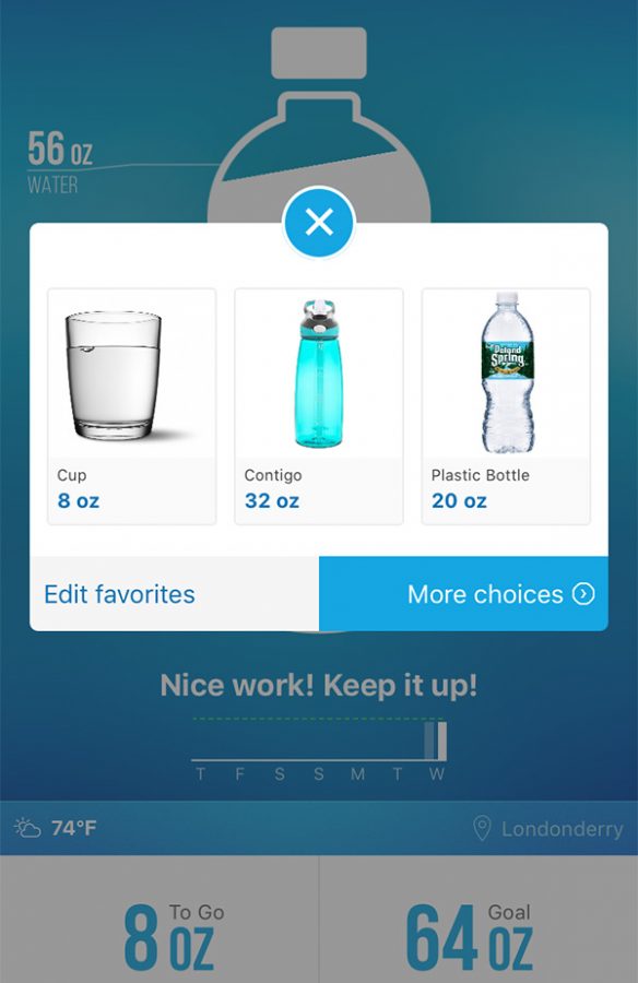 Ounce by liquid ounce, Waterlogged app gets you hydrated and keeps you hydrated