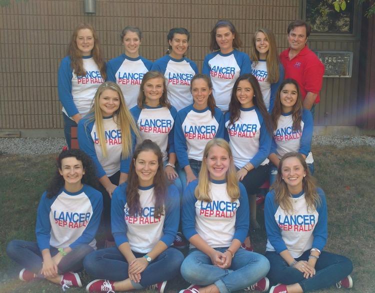  All of the LHS Pep Rally Aides from left to right: Top row- Junior Lauren Ferraro, Senior Brittaney Brown, Junior Cassidy Conty, Sophomore Liv Mirageas, Junior Jillian Hansen, Mr. Juster, Second row- Junior Maddie Puglisi, Junior Meghan Jackes, Junior Kaitlyn Quirk, Junior Krista Fletcher, Maddy Laudani, Bottom row- Seniors Maddi Sousa, Alli Martin, Anna Gruchot, and Shea Robinson 

