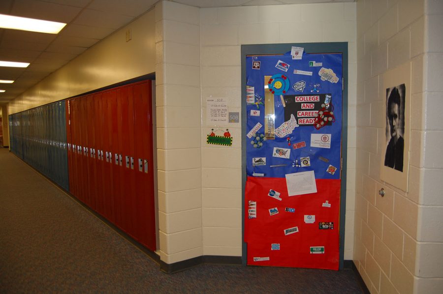 This doorway depicts an assortment of ways students can be college and career ready.