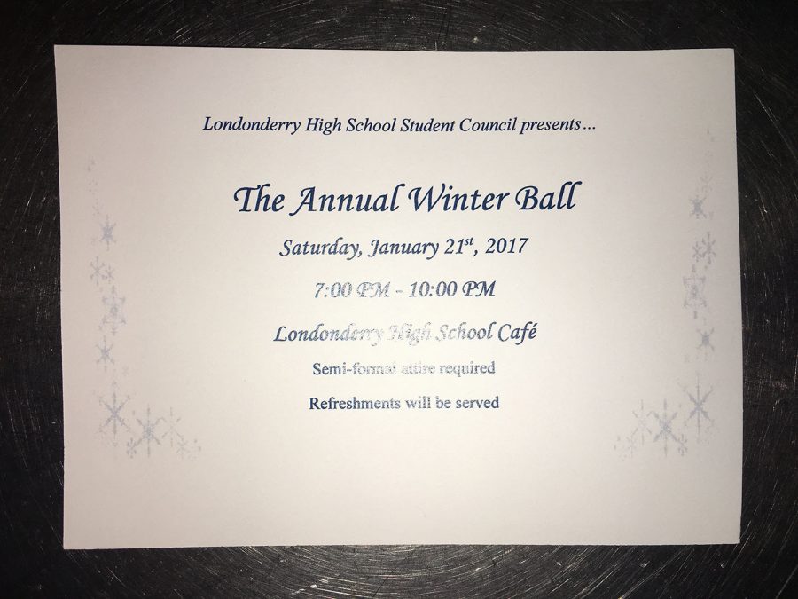 Winter ball to be held Jan. 21