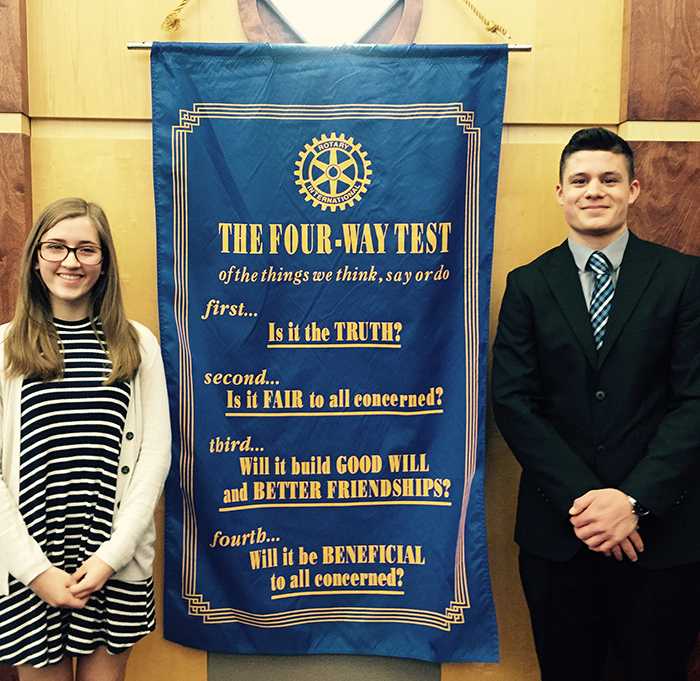 Sophomores win at Rotary speech contest