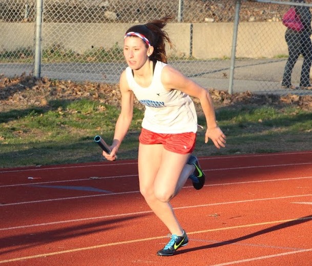 Enwright pushes ahed in her race. Enwright is one of a handful of returning racers for the Lancers. 
