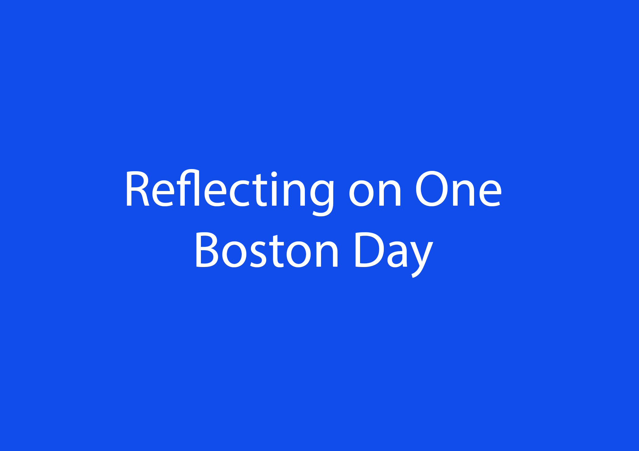 Reflecting on One Boston Day Lancer Spirit Online