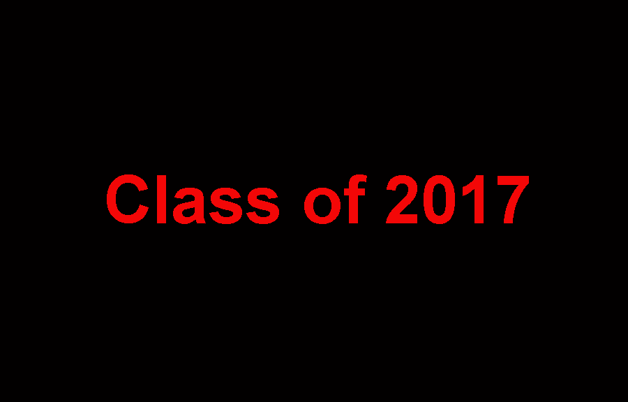Updated list of Class of 2017 post-graduation intentions