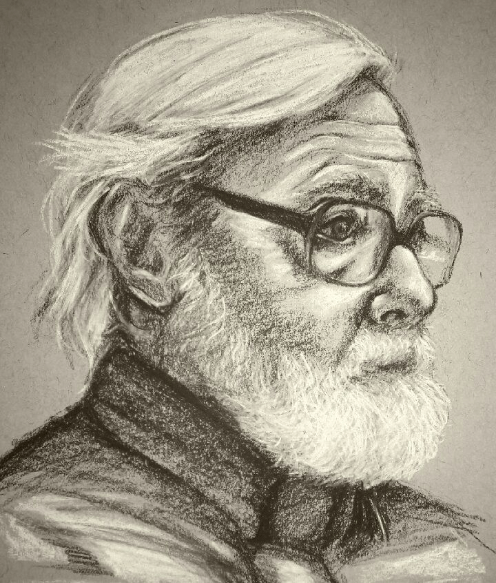 Graduate Melina Illingers drawing of her grandfather will be on display in Washington, D.C. this summer.  Illinger is one of two students representing N.H. in the Congressional Art Competition.