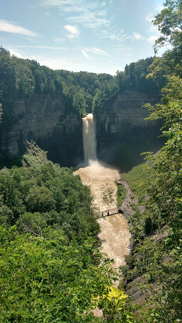 The Taughannock Falls located near Ithaca NY, is one of the tallest waterfall in the eastern United States. 