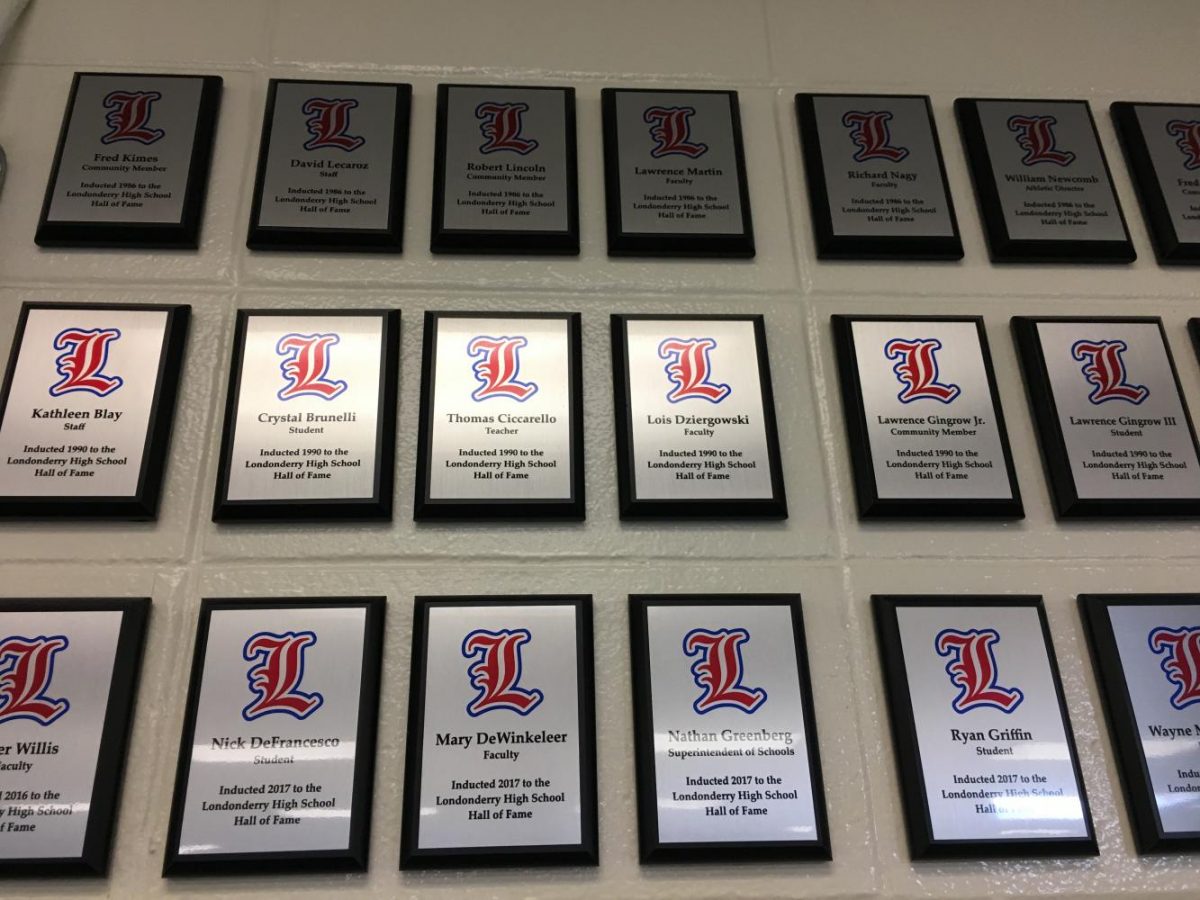 The Hall of Fame stands in the LHS lobby for all to see.