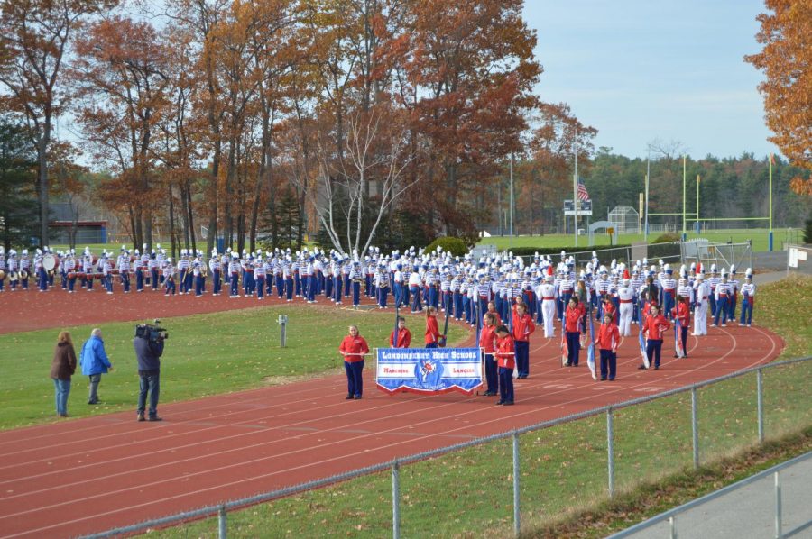 N.H.s+Chronicle+visits+LHS+to+highlight+Marching+Lancers+5th+Rose+Bowl+appearance