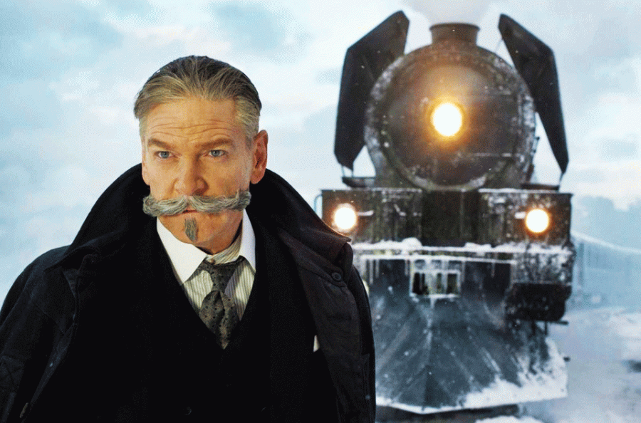 Kenneth Branagh stars as the eccentric, genius detective Hercule Poirot. Branagh also directed the film. His gregarious handlebar mustache and quiet, introspective personality are characteristics of the man Christie created in her novel.