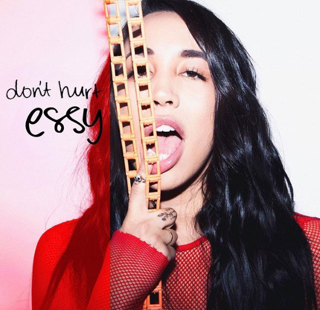 Sierra Deaton/Essy poses for the cover artwork of debut single “Don’t Hurt.” This R&B track was released on February 16, 2018.