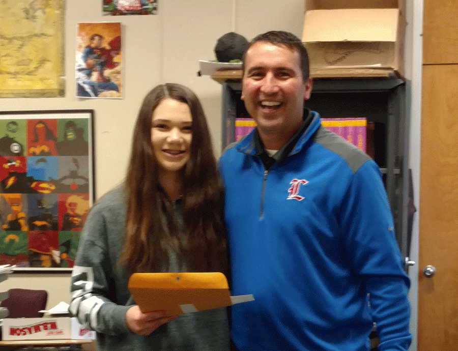 Freshman Emily Johnston recognized for her writing in state-wide competition
