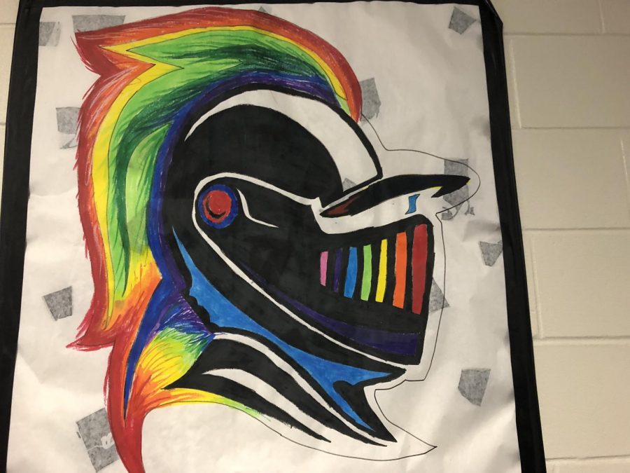Throughout the years, LHS student artists have drawn Lancers using various artistic themes.