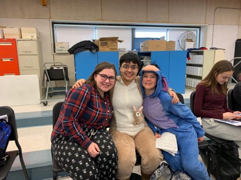 LHS students show school spirit in pjs