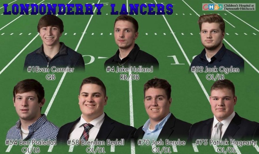 These are the seven players who will be representing Londonderry at UNH