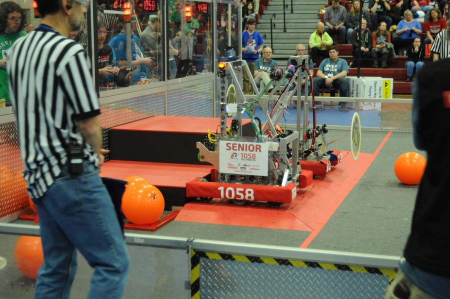 The teams robot this year is named Senior to honor the now-retired former lead mentor Mike Pettengill Senior. Every year, the team must design a new robot for a new challenge.