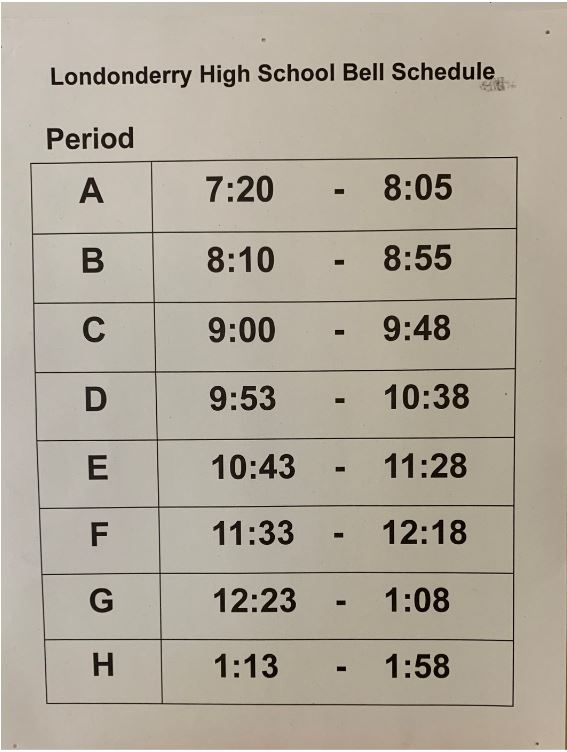 Regular Schedule