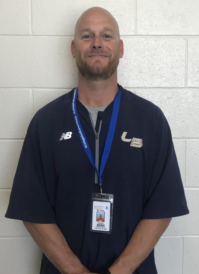 Physical education teacher Mr. Carey