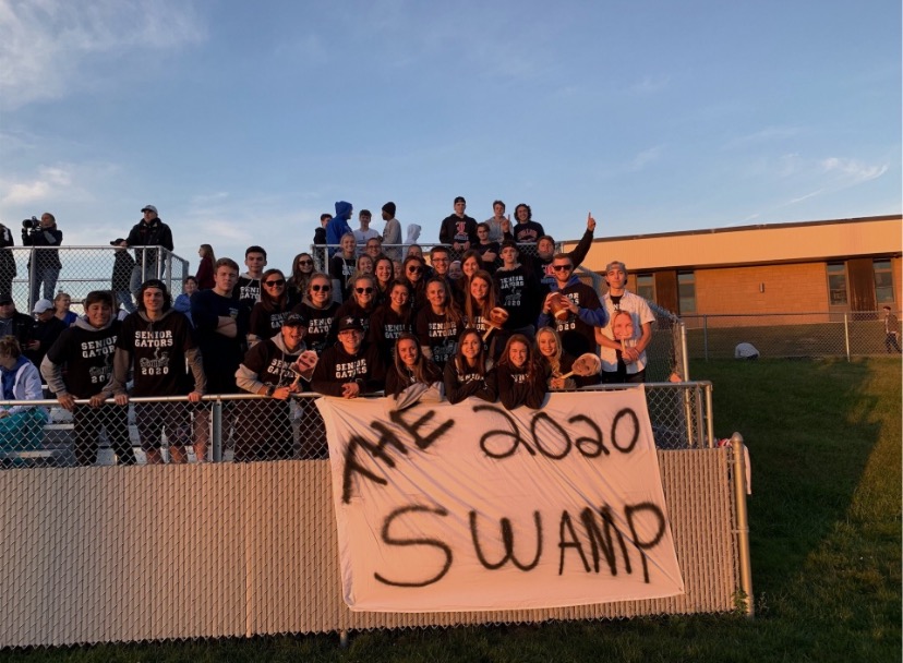 LHS senior gators support the Lancer girls soccer team in their game against Timberlane. 