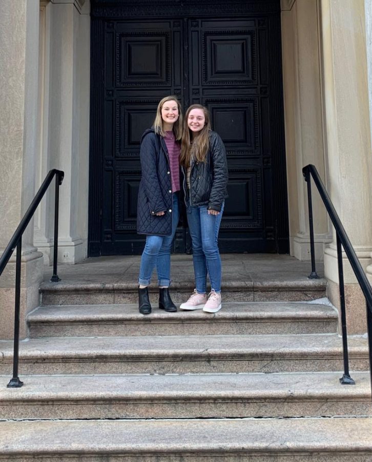 Overhulser and Harpster pose together during their visit to Rhode Island to meet with other LLS teams.