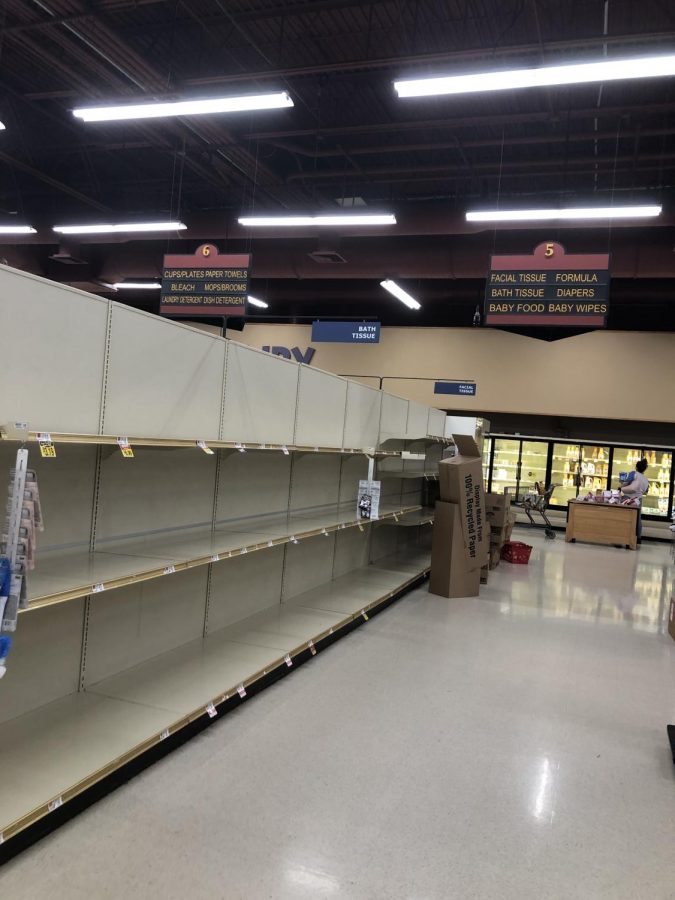 As of a couple of weeks ago when panic about  the coronavirus began, people started to bulk buy their products. This left all the grocery stores almost completely empty, and only benefitted some.