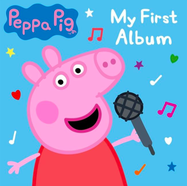 Peppa+Pig+poses+for+the+cover+artwork+of+her+debut+record%2C+My+First+Album.+The+record+was+released+July+19%2C+2019%2C+and+features+16+tracks.