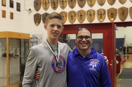 Senior Dylan Barnes said Coach Cucolo always leads the wrestling team with passion and wanting to win and get better every single day. 