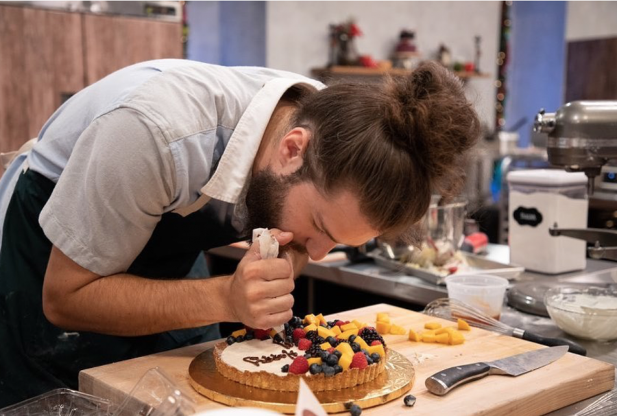 The competition challenged Buatti to create a variety of desserts, including quick bread, cakes, pies and a fruit tart. (Used with permission from The Food Network)