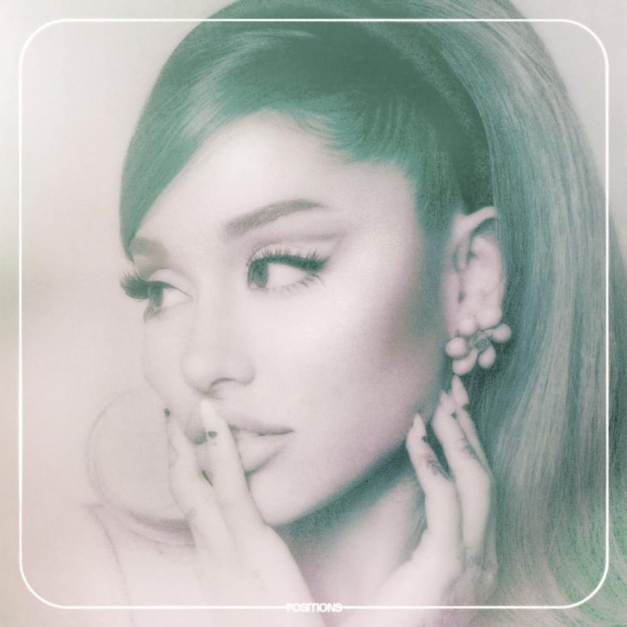 Grande dramatically stares to the side while posing for the album cover. positions was released Oct. 30, 2020, has 14 tracks and three features. 