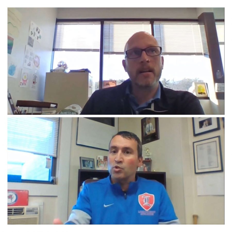 During remote learning, editors Laura Haas and Courtney Clark met with Assistant Superintendent Dan Black and Principal Jason Parent over Google Meet for an interview. In the meeting they discussed the decision admin made to have students return to a hybrid model of school.