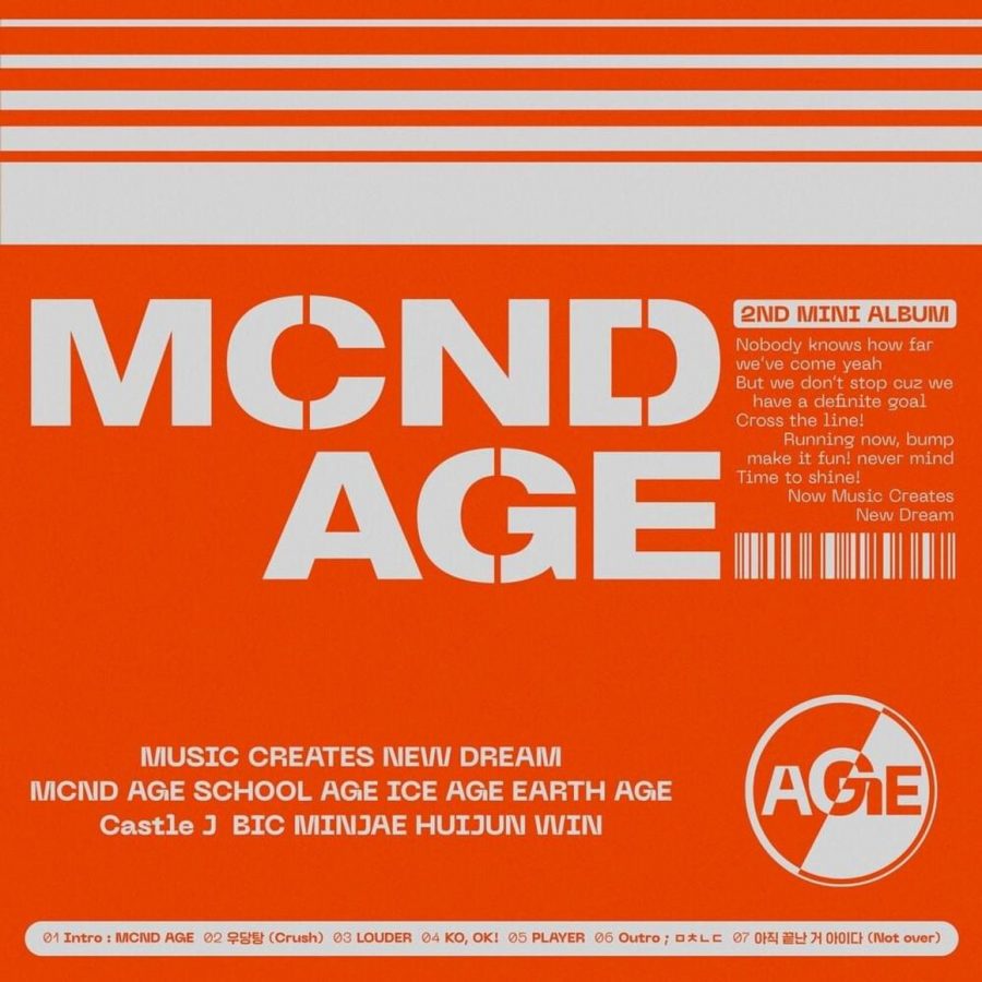 MCND AGE, released Jan. 8, 2021, is MCNDs second comeback since their debut, as well as their third mini-album.