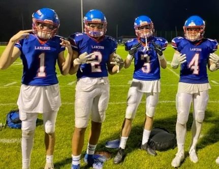 One. Two. Three. Four. These four best friends and teammates were close both on and off the field. #1 is Aiden OLoughlin. #2 is Jake Naar. #3 is Lucas Seaman. #4 is Will Reyes.