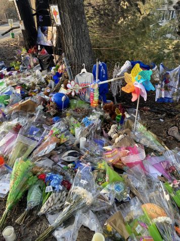 Many students and community members have left flowers and other tokens of appreciation at Jakes memorial to show their love.