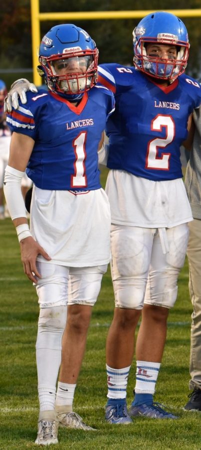 Senior Aiden OLoughlin and Jake Naar have been friends and teammates for many years. 