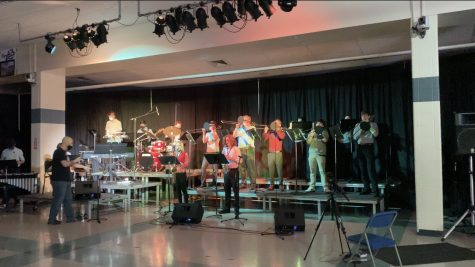 LHS Jazz Ensemble, directed by Joe Mundy, performs at prism. Due to COVID-19, limited guests were able to go. 