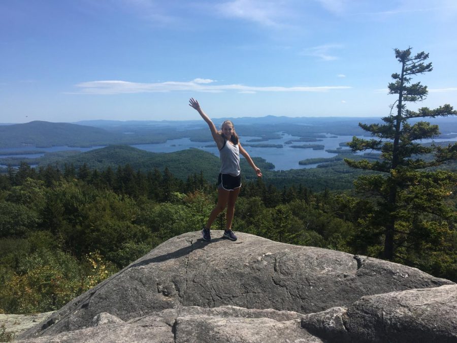 Freshman Amanda Robinson enjoys the view of a hike in September 2020. It was during the pandemic that she discovered how much she loves hiking.