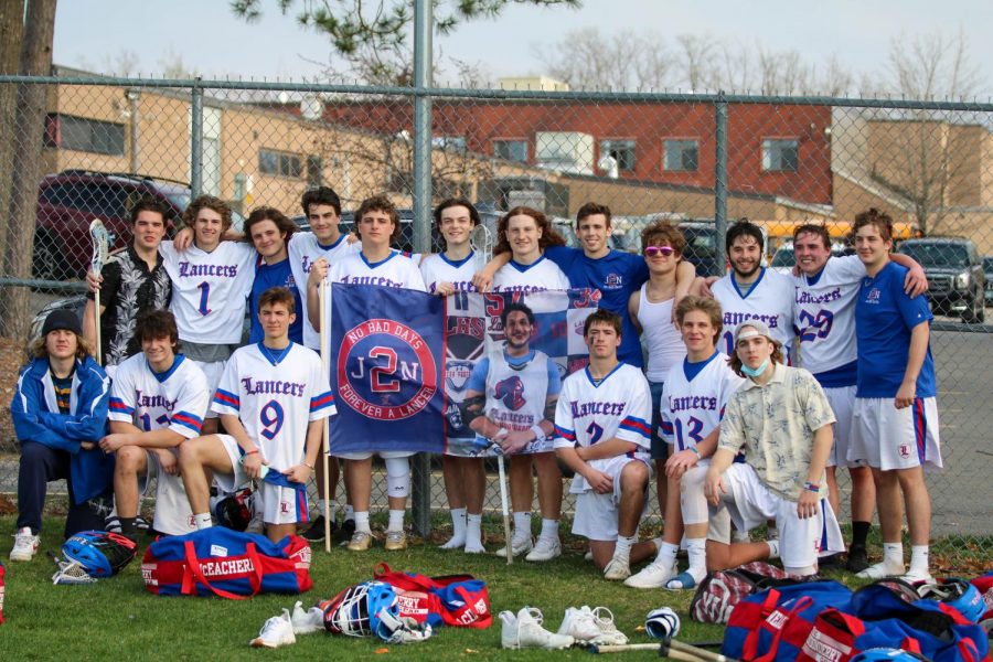 Boys lacrosse has played in honor of senior captain, Jake Naar.