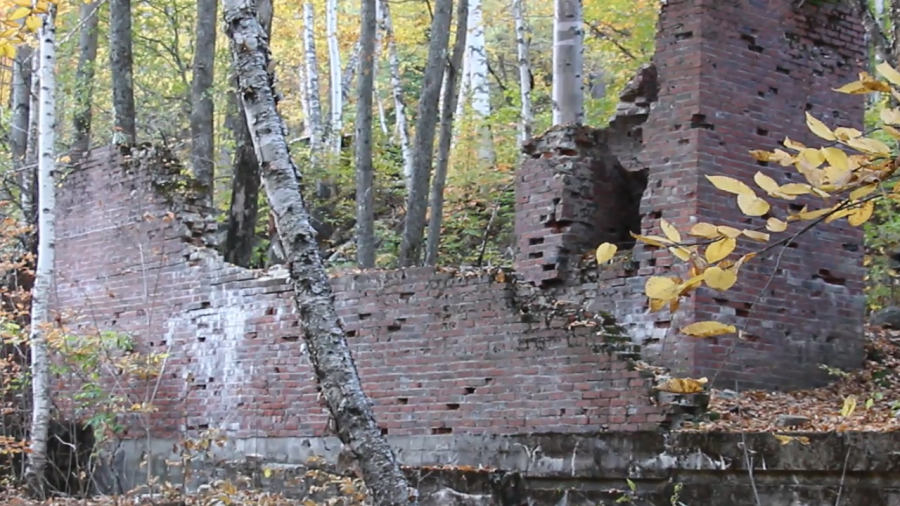 The ruins of the Livermore powerhouse overlook much of the abandoned town.