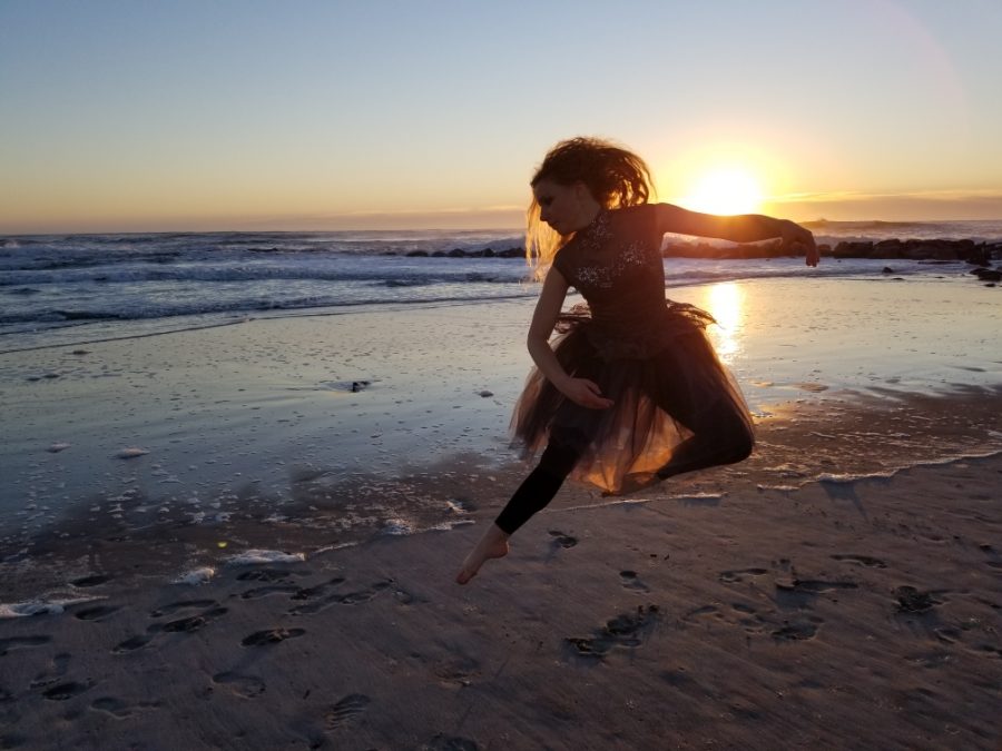 As the sun sets on the beach, Millis dances to the sound of crashing waves against the sand. “Music isn’t the only thing you can dance to,” Millis said. 

