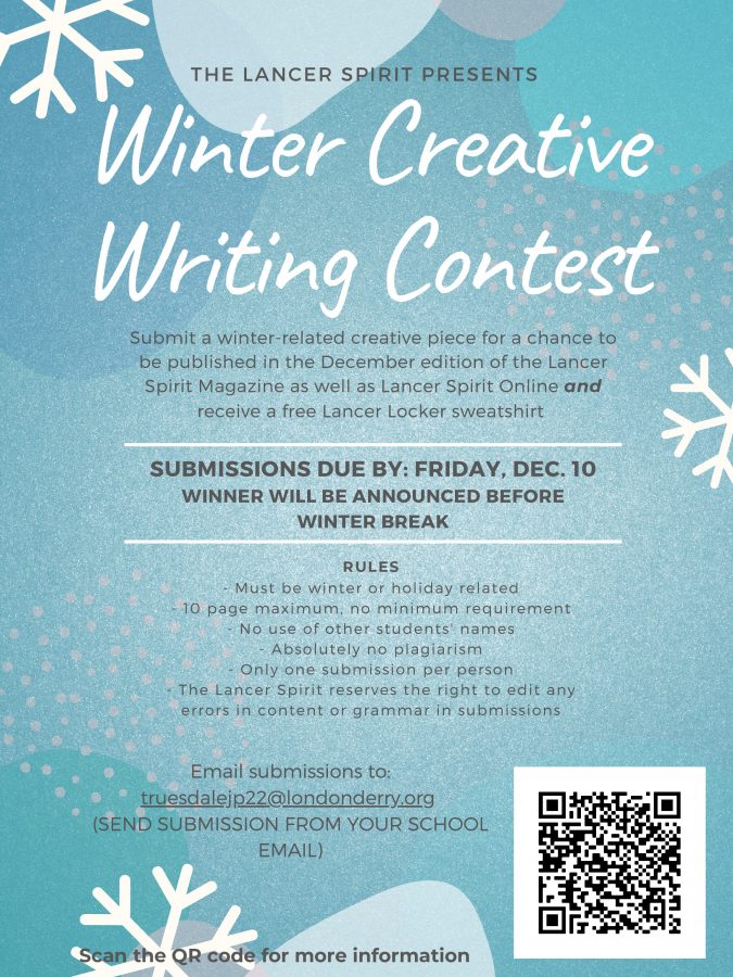 As+the+winter+season+approaches%2C+so+does+the+Lancer+Spirits+Winter+Creative+Writing+Contest%21