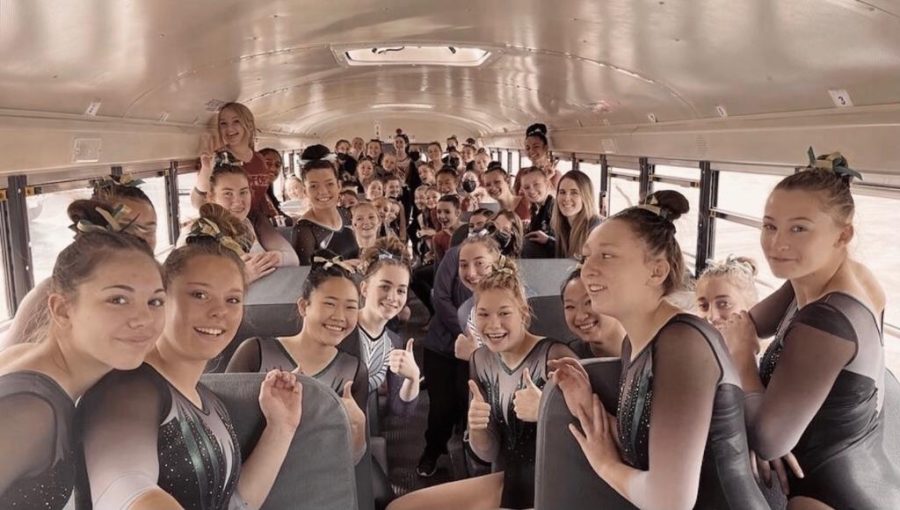 All gymnasts at the meet were evacuated onto a single bus. 