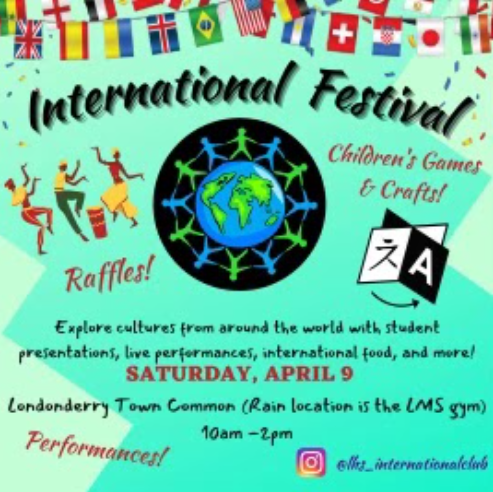 LHS International Club to host an International Festival this Saturday, April 9.