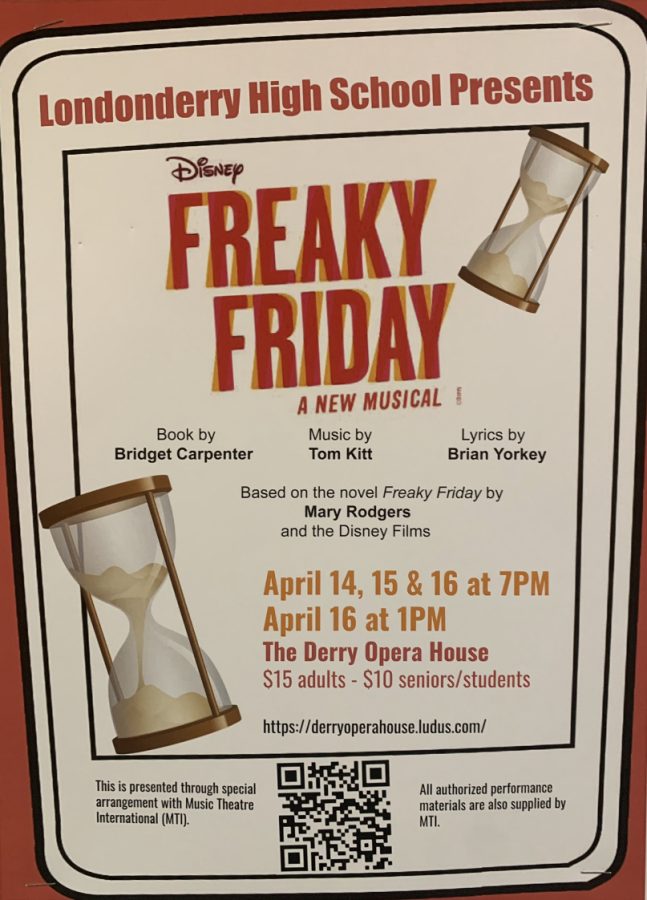 LHS Drama Club to put on Disney's Freaky Friday musical from April 14-16.